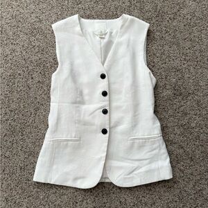 H&M white Sleeveless Vest
